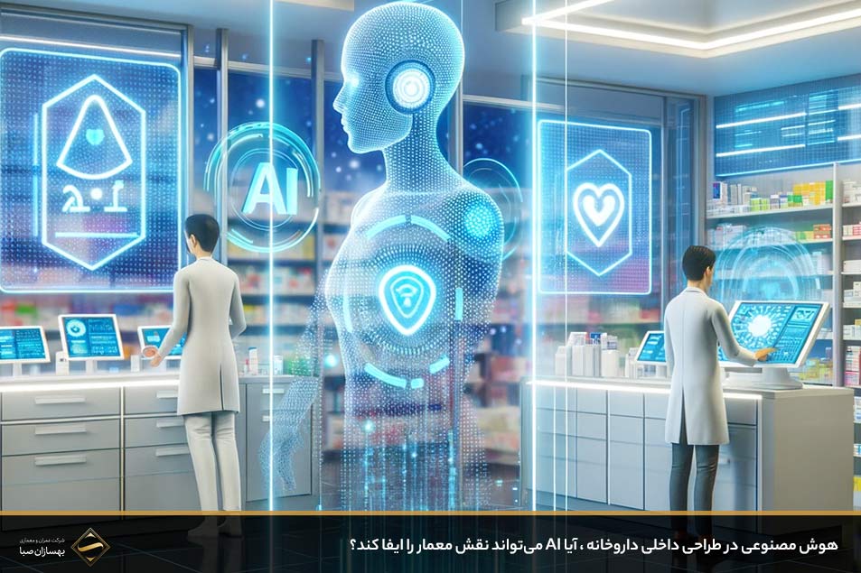 هوش مصنوعی در طراحی داخلی داروخانه
