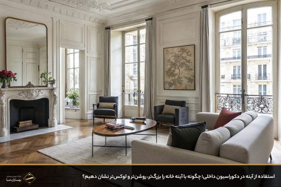 استفاده از آینه در دکوراسیون داخلی