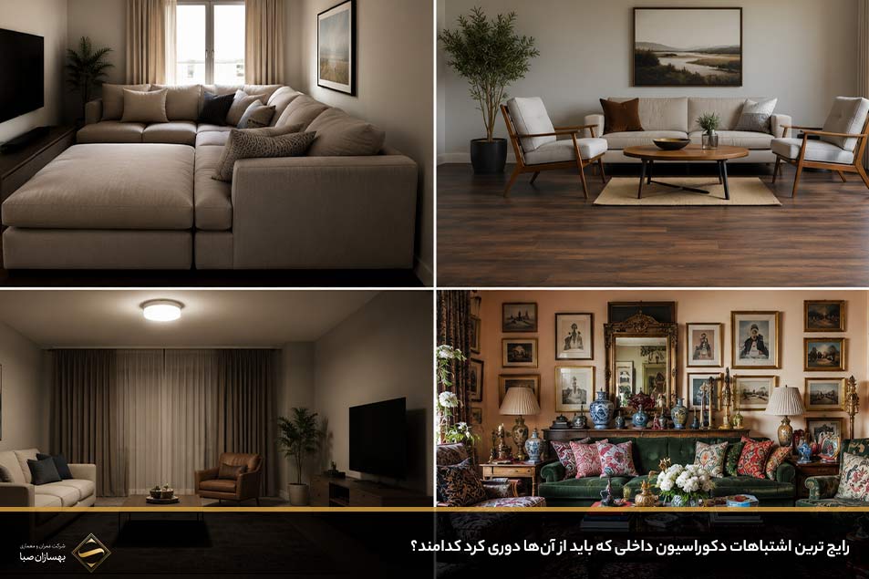 رایج ترین اشتباهات دکوراسیون داخلی